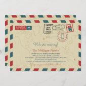 We verplaatsen Airmail | Farewell-partij Aankondiging (Voorkant / Achterkant)