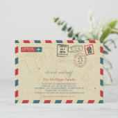 We verplaatsen Airmail | Farewell-partij Kaart (Staand voorkant)