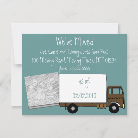 We verplaatsen de aankondigingskaarten (met foto v aankondiging (Voorkant)