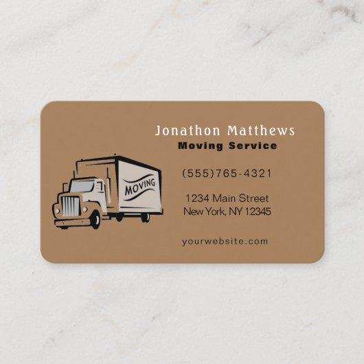 We verplaatsen de bedrijfsservice visitekaartje (Voorkant)