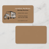 We verplaatsen de bedrijfsservice visitekaartje (Voorkant / Achterkant)