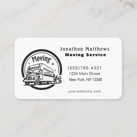 We verplaatsen de bedrijfsservice visitekaartje (Voorkant)