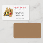 We verplaatsen de bedrijfsservice visitekaartje (Voorkant / Achterkant)