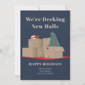 We verplaatsen de nieuwe adresmarine feestdagenkaart (Voorkant)