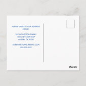 We verplaatsen de regenboogwijziging van het adres briefkaart (Achterkant)