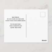 We verplaatsen de rendieverandering van Adres Nieu Briefkaart (Achterkant)