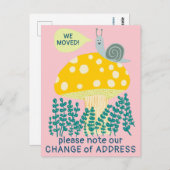 WE VERPLAATSEN DE WACHTE Snagel Magische paddensto Briefkaart (Voorkant / Achterkant)