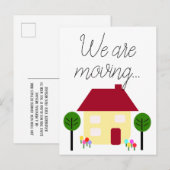 We verplaatsen een nieuw adres aankondigingskaart (Voorkant / Achterkant)