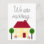 We verplaatsen een nieuw adres aankondigingskaart (Voorkant)