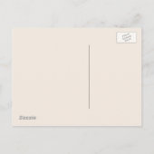 We verplaatsen een retro verhuiswagen aankondigingskaart (Achterkant)