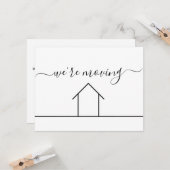 We verplaatsen eenvoudige, moderne adreswijziging kaart (Voorkant / Achterkant in situ)