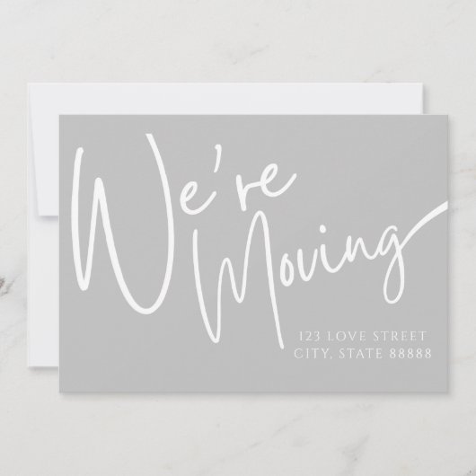 We verplaatsen Foto-aankondiging Kaart (Voorkant)