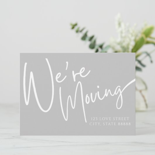 We verplaatsen Foto-aankondiging Kaart (Staand voorkant)