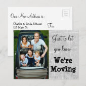 We verplaatsen grijsfoto nieuwe adres Briefkaarten (Voorkant / Achterkant)