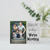 We verplaatsen grijsfoto nieuwe adres Briefkaarten (Staand voorkant)