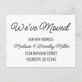 We verplaatsen Handgeschreven kalligrafie Nieuw ad Briefkaart (Voorkant)