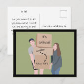 We verplaatsen het aankondigings-Briefkaart Briefkaart (Voorkant / Achterkant)