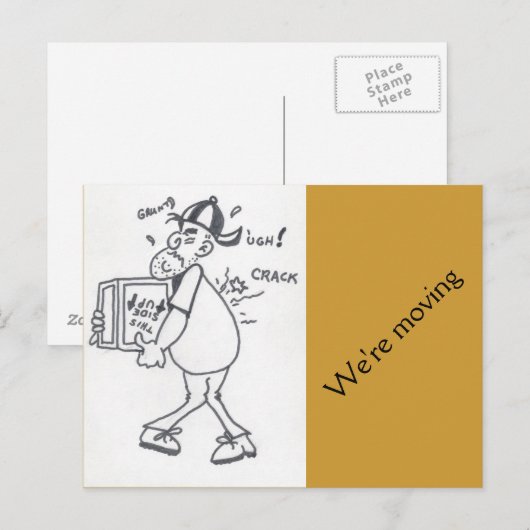 We verplaatsen het Briefkaart (Voorkant / Achterkant)