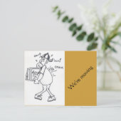 We verplaatsen het Briefkaart (Staand voorkant)