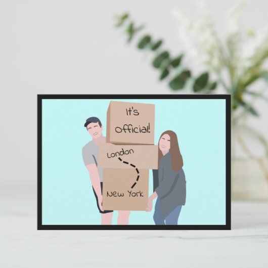 We verplaatsen "Het is officieel" Aankondiging Kaa (Staand voorkant)