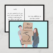 We verplaatsen "Het is officieel" Aankondiging Kaa (Voorkant / Achterkant)