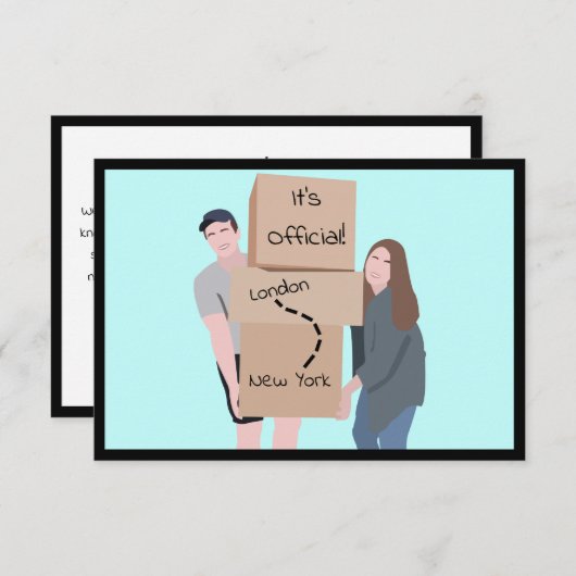 We verplaatsen "Het is officieel" Aankondiging Kaa (Voorkant / Achterkant)