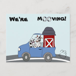 We verplaatsen het Koe Briefkaart