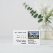 We verplaatsen kaarten visitekaartje (Staand voorkant)