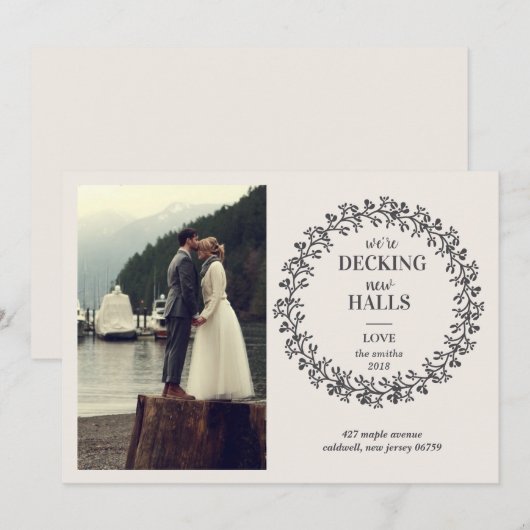 We verplaatsen kerst Kaarten / Feestdagen (Voorkant / Achterkant)