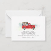 We verplaatsen Loaded Red Truck-wijziging van adre Notitiekaartje (Achterkant)