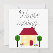 We verplaatsen nieuw adres bewerkbaar aankondiging (Voorkant)