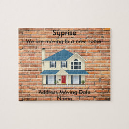 We verplaatsen nieuwe huisverrassing legpuzzel