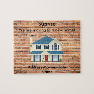 We verplaatsen nieuwe huisverrassing legpuzzel