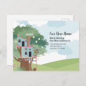 We verplaatsen onze nieuwe adreswijziging voor thu briefkaart (Voorkant / Achterkant)