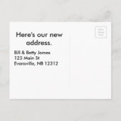 We verplaatsen postkaart aankondigingskaart (Achterkant)