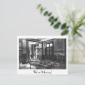 We verplaatsen postkaart aankondigingskaart (Staand voorkant)