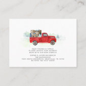 We verplaatsen Red Truck Change of Address Visitekaartje (Achterkant)