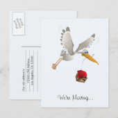 We verplaatsen Stork! Aankondigingskaart (Voorkant / Achterkant)