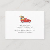 We verplaatsen vakantieverandering van Adres Red T Visitekaartje (Achterkant)