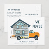 WE VERPLAATSEN | Verplaatsende vrachtwagen Aankondigingskaart (Voorkant / Achterkant)