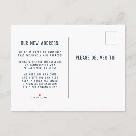 WE VERPLAATSEN | Verplaatsende vrachtwagen Aankondigingskaart