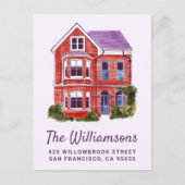 WE VERPLAATSEN | WATERVERF BRIEFKAART (Voorkant)