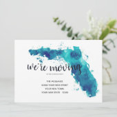 We verplaatsen Waterverf Florida Aankondiging (Staand voorkant)