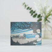 WE VERPLAATSEN western briefkaart paardenkaravaan (Staand voorkant)