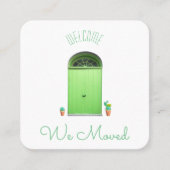 We verplaatsten groene deuren naar zuidwestelijke  vierkante visitekaartje (Voorkant)