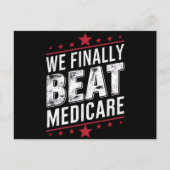We verslaan eindelijk Medicare Trump Biden verkiez Briefkaart (Voorkant)