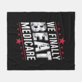 We verslaan eindelijk Medicare Trump Biden verkiez Fleece Deken (Voorkant (Horizontaal))
