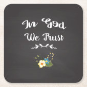 We vertrouwen op Inspirerend Onderzetters in God (Voorkant)