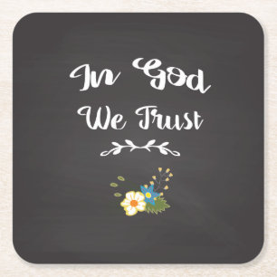 We vertrouwen op Inspirerend Onderzetters in God