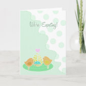 We verwachten aankondigingsvogels en Kaart (Voorkant)